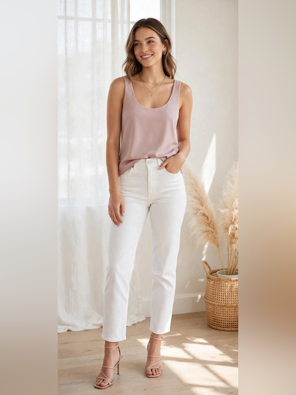 Express Elegant Pink Sleeveless Top